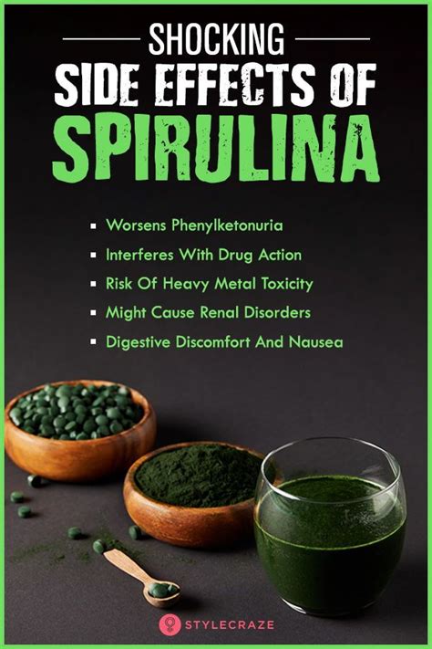 spirulina capsules side effects